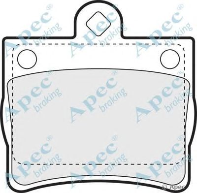 APEC BRAKING pad967 -  Комплект тормозных колодок, дисковый тормоз